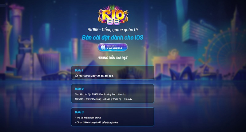 Hướng dẫn tải app rio66 cho IOS đơn giản và chi tiết
